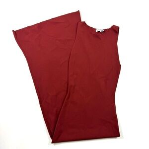 We Wore What Flutter Muscle Tank Maxi Dress Russet